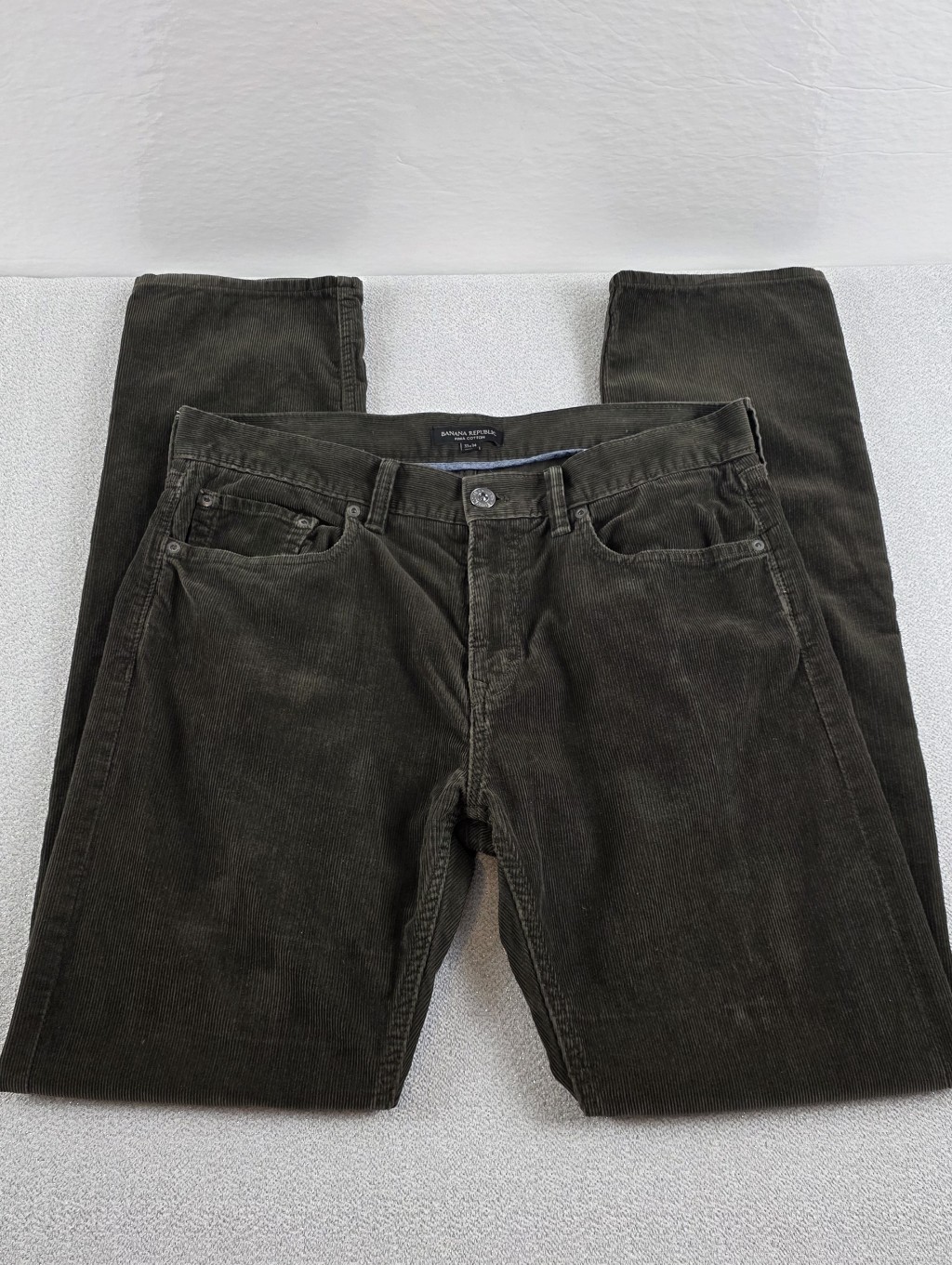 Banana Republic Pima Cotton Corduroy Jeans Brown Men's 33x34